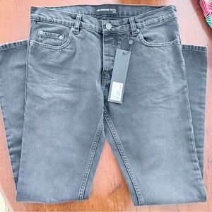 The Kooples Charcoal Gray Men's Slim Straight Jeans